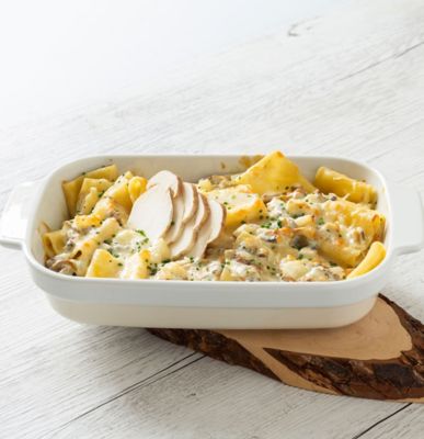 Paccheri al forno con besciamella e funghialt