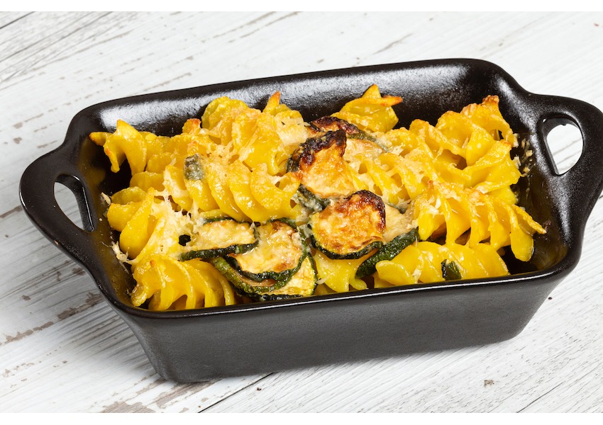 Pasta al forno vegetariana al profumo di zafferano