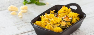 Pasta al forno vegetariana al profumo di zafferanoalt