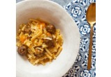 Pasta mista zucca e polpettealt