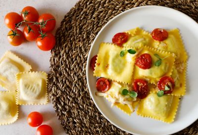 Ravioli al fatulì ai profumi mediterraneialt
