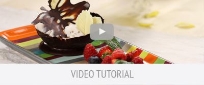 Cestino di cioccolato con gelato alla nocciola 