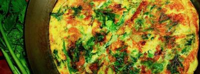 Frittata con cime di rapa e Grana Padanoalt