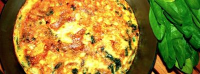 Frittata con radicchio verde e patatealt