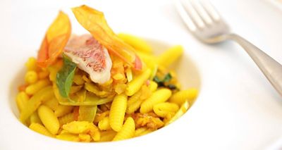 Malloreddus con triglie zucchine trombetta e zafferanoalt