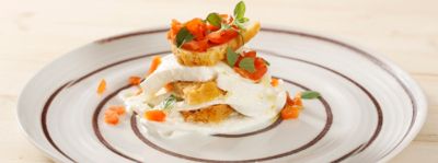 Mozzarella di bufala in carrozza scompostaalt