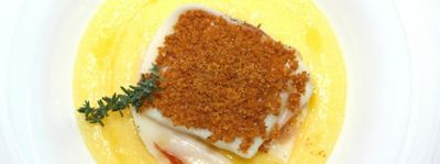 Polenta con baccalà e lardoalt