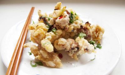 Totanetti in tempura con peperoncini piccantialt