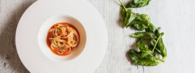 Spaghetti di kamut con acqua di pomodoroalt