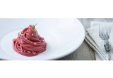 Spaghetto aglio, olio, barbabietola e rafanoalt