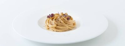 Vermicelli con colatura di alici, limone e polvere di capperialt