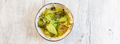 Verza brasata con brodo di arance e zenzeroalt