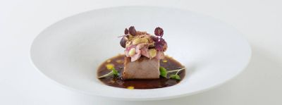 Vitello tonnato al contrario con maionese di capperi di Pantelleria alt