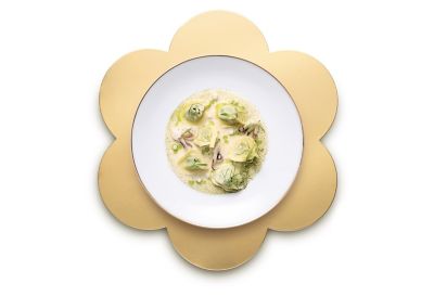 Pansotti, seppie, salsa al Vermentino