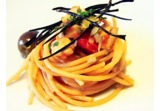 Bigoli de Bassan con pesce spatola e menta bianca alt