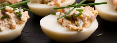 Uova ripiene con tonno, capperi e acciughealt