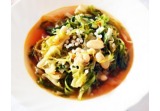 Cannellini e scarola riccia con dashi di shiitake e caviale di lumacaalt