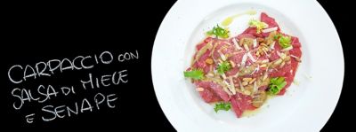 Carpaccio di carne con senape e mielealt