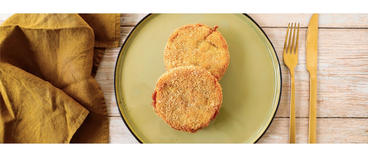 Cotolette di melanzane ripiene di bufala campana