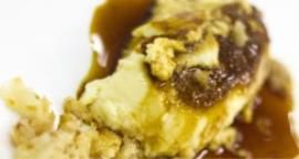 Creme caramel aromatico con crumble al lattealt
