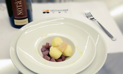 Gnocchi di patate e Taleggio Dop con pere al Montepulcianoalt