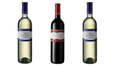 Grillo, Inzolia, Syrah delle Cantine Settesoli. Medaglia d'oro in Italia