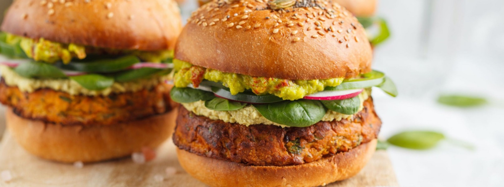 Hamburger vegano di patate dolci