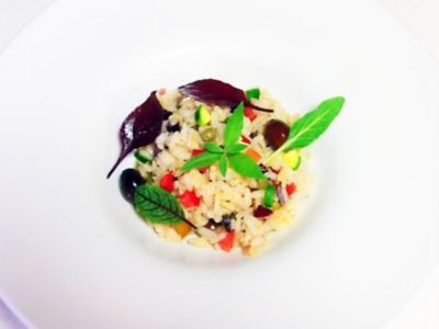 Insalata di riso vegan in agrodolcealt