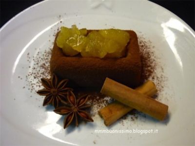 Mousse al cioccolato con cuor di melaalt