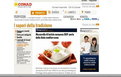 On line il nuovo sito Conad: Saporie.com media partner della linea Sapori&Dintorni
