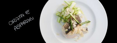 Orata con asparagi e mandorlealt
