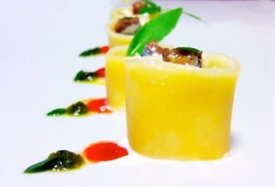Paccheri ice con stracciatella di burrataalt