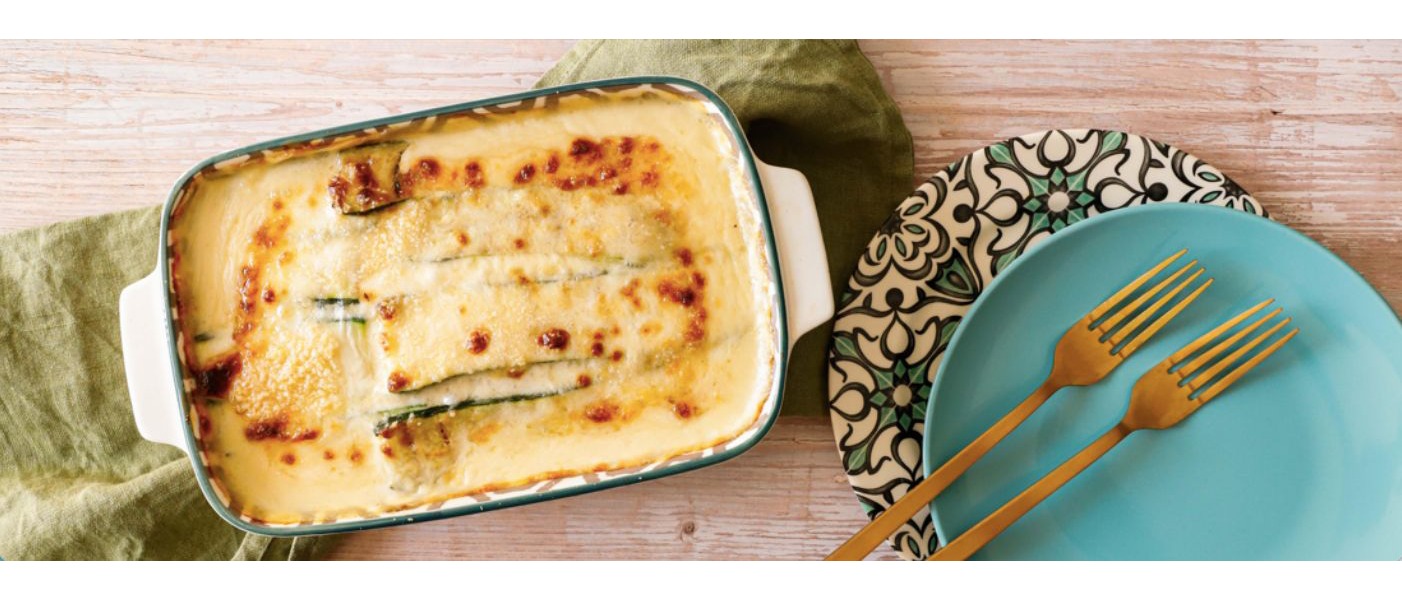 Parmigiana bianca di zucchine