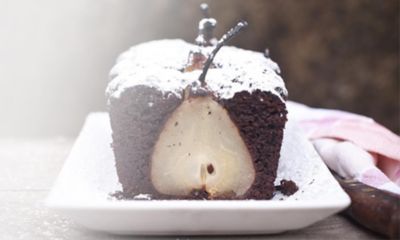 Plumcake di pere e cioccolato con moscato e amarettialt