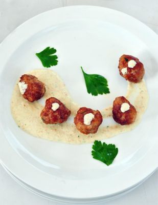 Polpette fritte in salsa tahina alt
