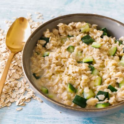 Porridge fit  salato con Zucchine e parmigianoalt