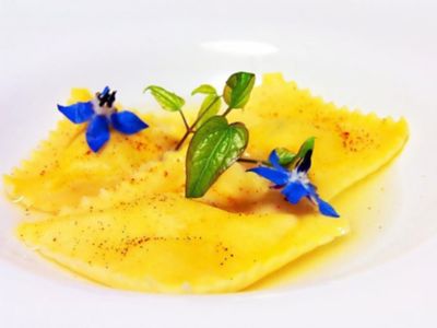 Ravioli di capesante in brodo dashi agrumatoalt