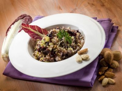 Risotto alla trevisana con mandorlealt