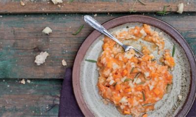 Risotto di zucca mantovana con Montasio Dopalt