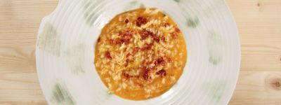 Risotto con bresaola Igp all'aranciaalt