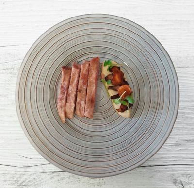 Secreto di suino iberico e purea di topinamburalt