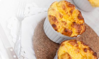 Soufflé al formaggio con toma piemontese Dopalt