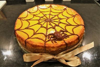 Spider cheesecake per Halloweenalt