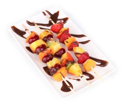 Spiedini di frutta caramellata al limone alt
