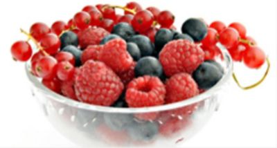 Spuma alla vaniglia ai frutti di bosco in cialda croccantealt