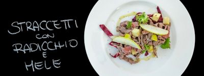 Straccetti di manzo con mela e radicchioalt