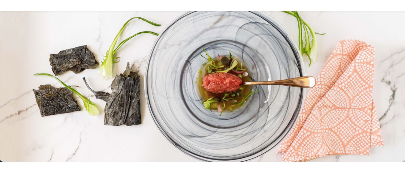 Tartare di Scottona in brodo affumicato