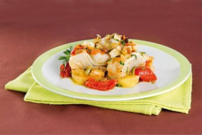 Terrina di stoccafisso di Norvegia alla messinese alt
