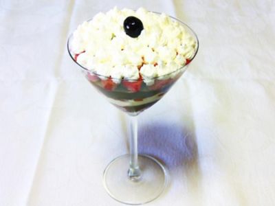 Zuppa inglese in Martini glassalt