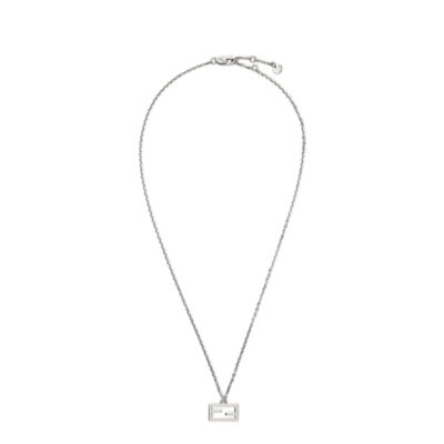 バゲット ネックレス シルバー仕上げ シルバー | Fendi バゲット ネックレス シルバー仕上げ シルバー | Fendi